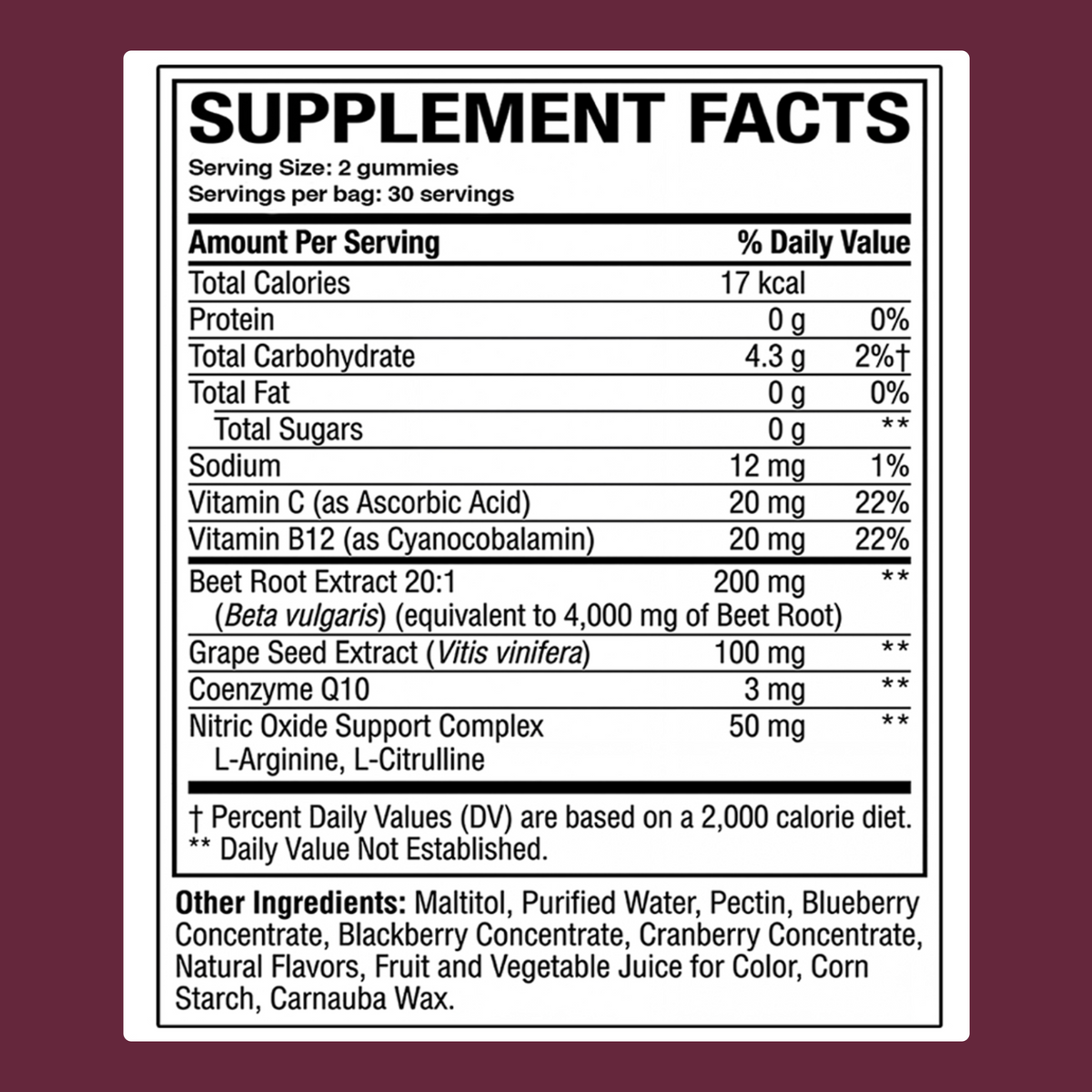 UltimaPeak Organic Beetroot Gummies