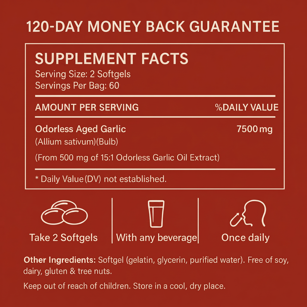 Aurivita Odorless Aged Garlic Softgels